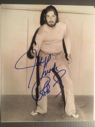 Vintage Wrestling Autographed Promo Of Jake The Snake Roberts Rare Signed Photo