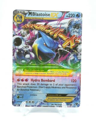 Pokemon M Blastoise Ex 30/146 Ultra Rare Holo Psa Worthy