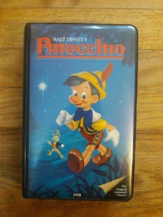 Rare - Pinocchio - 239 V - Walt Disney - Vhs - 1985 - Clam Box