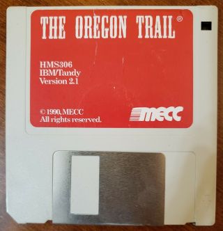 The Oregon Trail Pc Rare Mecc 1990 Ibm/tandy Big Box 5.  25 Floppy Disks