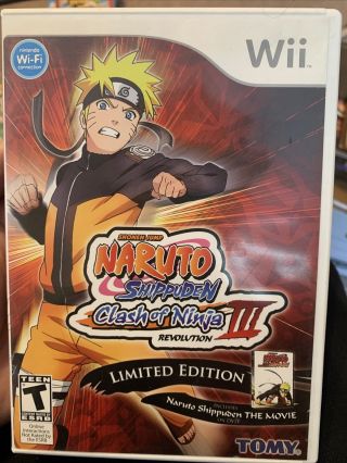 Naruto Shippuden: Clash Of Ninja Revolution Iii Limited Edition,  Movie Rare