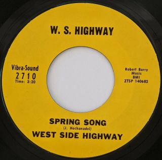 Rare Garage Rock Psych 45 West Side Highway Spring Song 2710 On Vibra - Sound Mp3