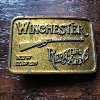 Youth Winchester Repeating Arms Belt Buckle Rare Vintage