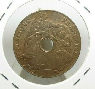 France Indochine Indochina Vietnam,  1 cent 1920,  Vintage Rare. 2