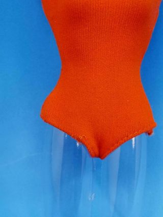 RARE Barbie Doll In The Swim Orange Swimsuit Vintage 1960 ' s 2