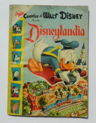 Vintage Rare Disneylandia Mexican Comic Sea Extraordinary Number Silver Age 1956
