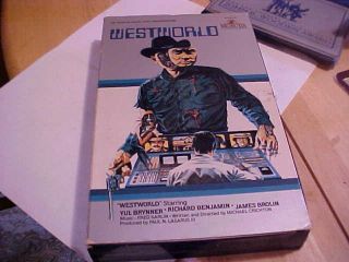 Vintage Vhs Westworld Mgm Big Box Classic Science Fiction Rare