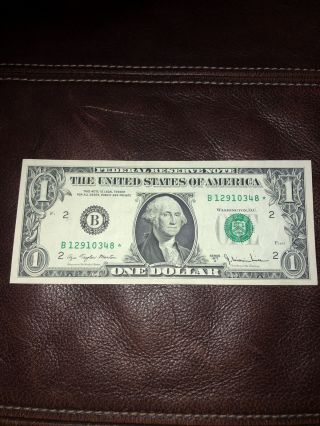 Au Star Note 1977 A $1 Dollar Bill (york “b“) Rare And Valuable