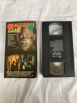 Dangerous Game 1990 Vhs Academy Video Rare Action Thriller