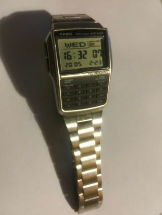 Rare Vintage 1996 Casio Dbc - 1500 Digital Data Bank Calculator Watch Module 1477