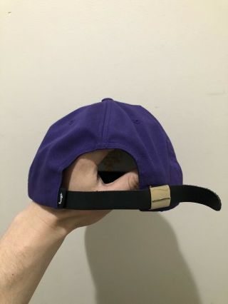 Vintage Stussy Capz Purple Strapback Hat Cap Skateboard Hip Hop Rap Skate RARE 3