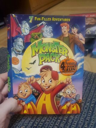 Monster Bash Fun Pack (dvd,  2004) Oop Rare Archie Monster Mash Alvin Chipmunks
