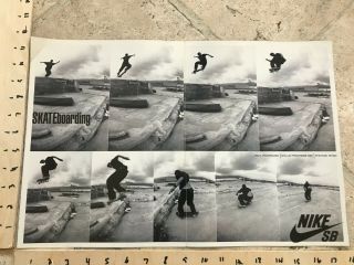Paul Rodriguez Reese Forbes Nike Sb Skateboarding Poster Double Sided Rare