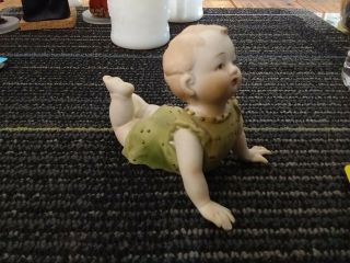 Rare Vintage Lefton Piano Baby Porcelain Figurine Made In Japan