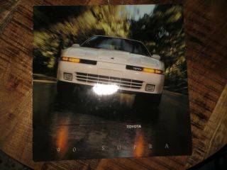 - 1990 Toyota Supra Deluxe Sales Brochure 90 19 Pages Rare