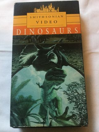 Dinosaurs Smithsonian Video Vhs 1989 James Whitmore Rare Kids Prehistoric