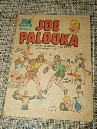 B&m Sportoy Joe Palooka Body Building Instruction Book Very Rare 1958 - Neat