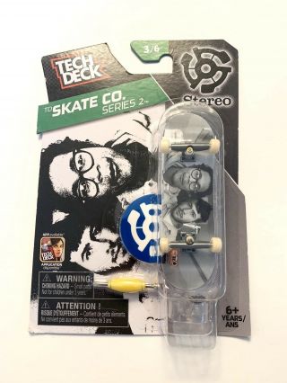 Tech Deck Td Skate Co Series 2 - 3/6 Stereo Finger Skateboard Rare