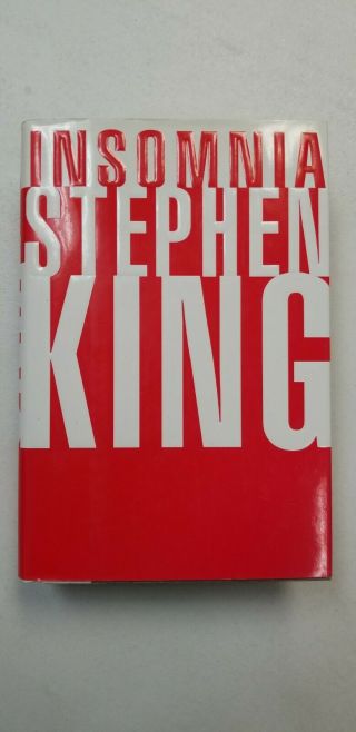 Insomnia By Stephen King 1994 Rare 1st Printing Viking Hardcover Book W/ Red Dj