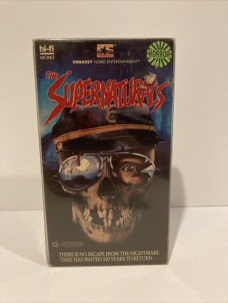 The Supernaturals - 1985 - (1986 Embassy Home Video Release) - Rare Horror Vhs