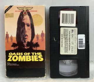 Oasis Of The Zombies Vhs An Army Of Undead Gemstone Rare Horror Movie Htf