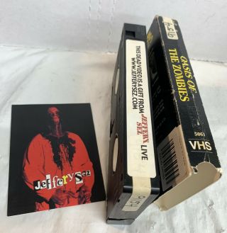 Oasis Of The Zombies VHS An Army Of Undead Gemstone Rare Horror Movie HTF 3