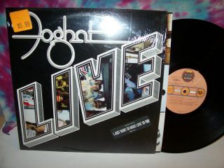 Foghat Live Lp 1977 Blues Rock Ex In Shrink Wrap W/ Rare Hype Sticker