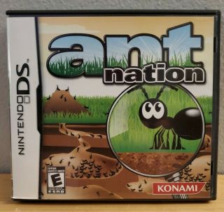 Ant Nation (nintendo Ds,  2009) Complete Rare Konami Game Strategy E Htf