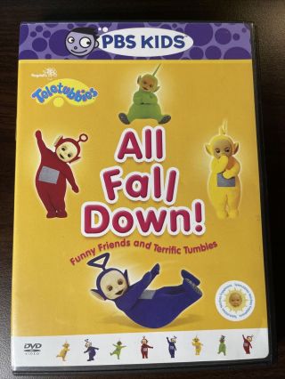 Teletubbies All Fall Down Funny Friends Terrific Tumbles Dvd 2006 Pbs Kids Rare