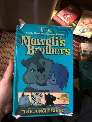 Mawglis Brothers Fhe Kids Vhs Oop Rare Slip Big Box Htf Video