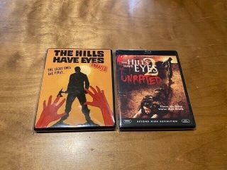 The Hills Have Eyes 1 & 2 Blu Ray 20th Century Rare Faceplate 2000 