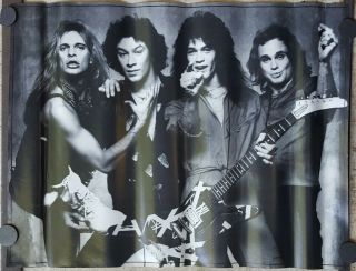Van Halen Black And White Poster 1980 Approx 19 X 24 1/2 Rare