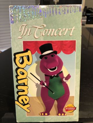 Barney In Concert (vhs,  2000) 1991,  Live,  Rare Oop,  21 Songs,  Htf,  Kid,  Classics