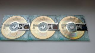 Tdk Music Jack 60&74&80 Minidiscs,  24kt Gold Made In Japan,  Very Rare