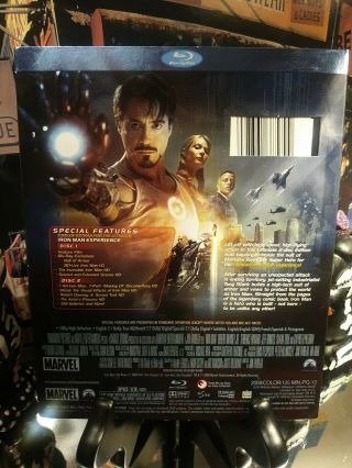 Iron Man (Blu - ray RARE Ultimate Edition) 2 Disc Set w/Slipcover - 2008 MARVEL 2