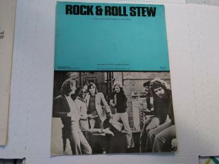 Traffic " Rock & Roll Stew " Sheet Music - Piano/vocal/guitar/chords - 1971 - Rare -.