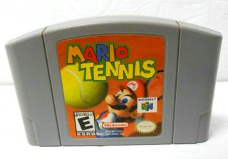 Rare Mario Bros Tennis Nintendo 64 N64 Video Game Gamepak Us / Canada