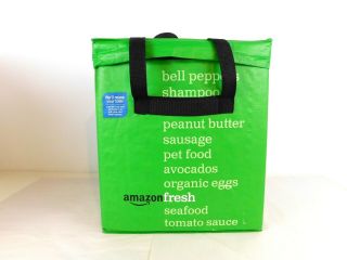 Amazon Fresh Reusable Folding Green Tote Bag Collectible Discontinued Prime Rare