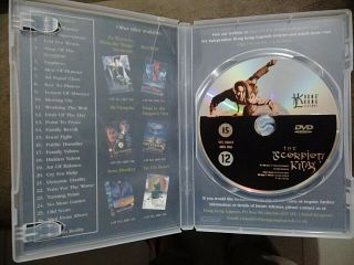 The Scorpion King (Hong Kong Legends HKL) R2 PAL DVD Rare OOP Operation Scorpio 3