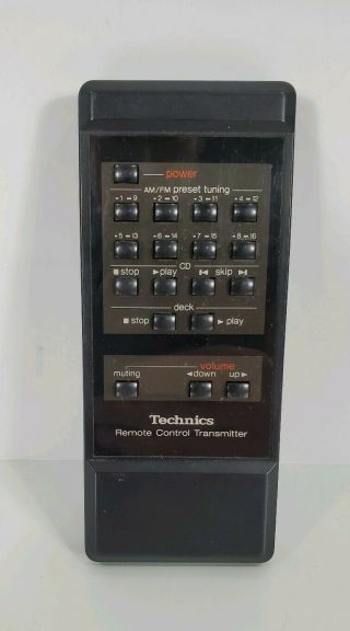 Rare Vintage - Oem Technics Eur64110 Remote Control Transmitter (japan)