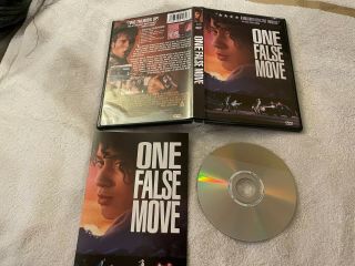 One False Move (1992) Dvd W/ Insert Rare Oop Billy Bob Thorton