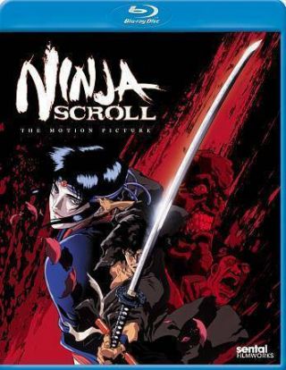 Ninja Scroll Anime Movie Blu - Ray With Rare Embossed Slipcover (us Release)
