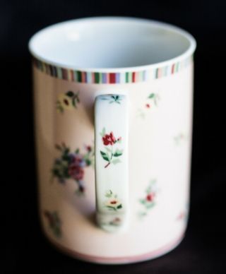 3 Laura Ashley High Tea Floral Coffee Cup Tea Mug RARE Pink Blue Purple Flowers 3