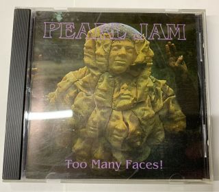Pearl Jam Too Many Faces Cd Vedder Grunge 1992 Seattle Alternative Rare Live