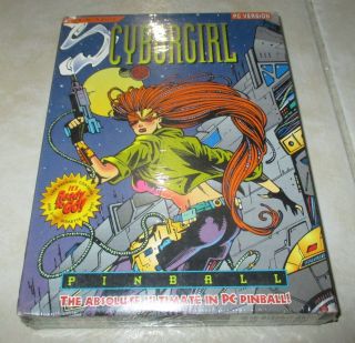 Rare Cybergirl Pinball Vintage Ibm Pc Dos Video Game Software