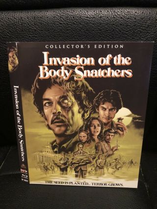 Invasion Of The Body Snatchers Scream Factory Blu Ray Slipcover Only Rare Oop
