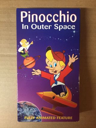 Pinocchio In Outer Space Vhs Rare Children’s Animated Promotional Concept Group