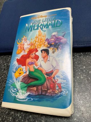 Black Diamond Classic The Little Mermaid Disney 1990 Banned Vhs Case Art Rare
