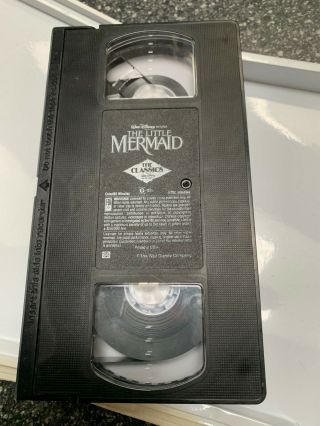 Black Diamond Classic The Little Mermaid Disney 1990 BANNED VHS Case Art Rare 3