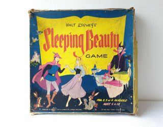Rare Vintage 1959 Walt Disney’s Sleeping Beauty Game By Bell Toys (incomplete)